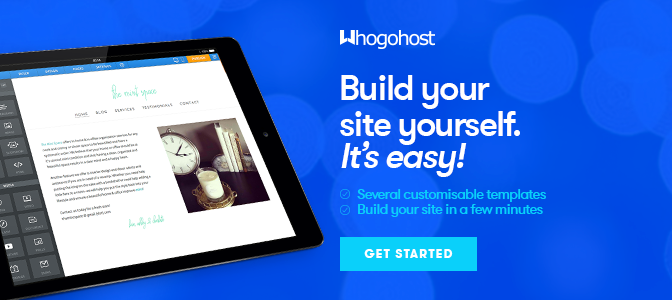 Get the Whogohost's simple sitebuilder