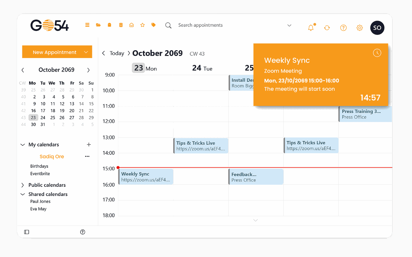 WhoGoHost email spam protection dashboard