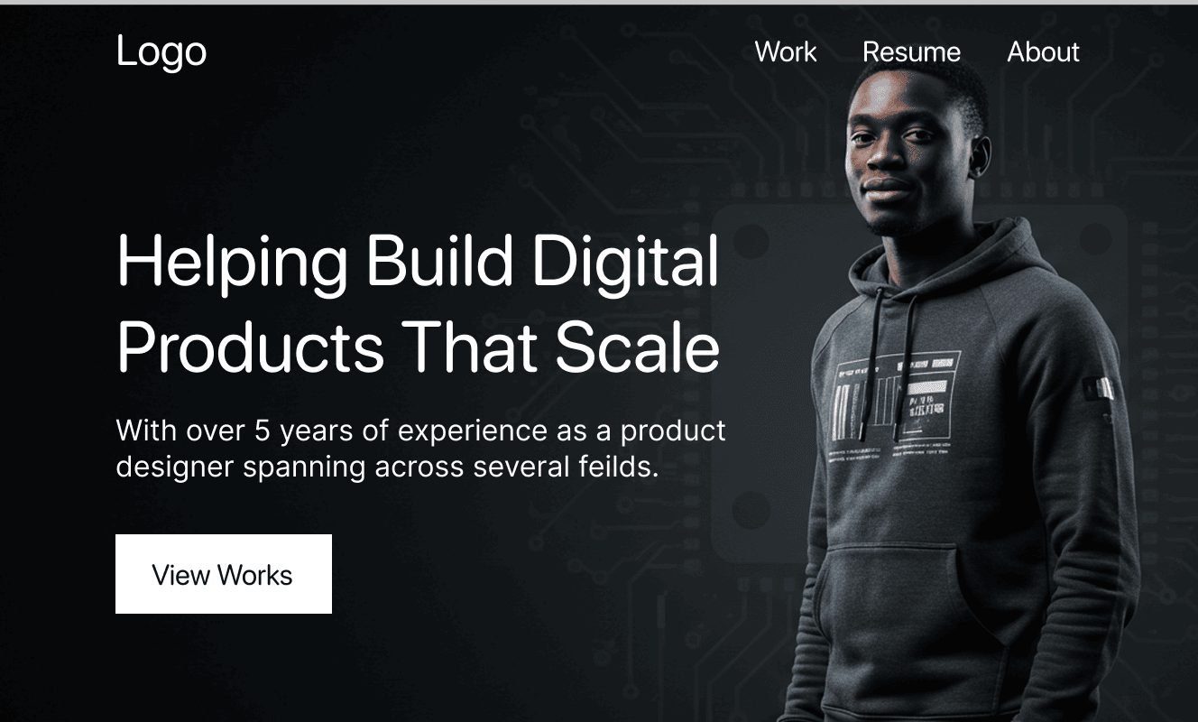 Portfolio website template